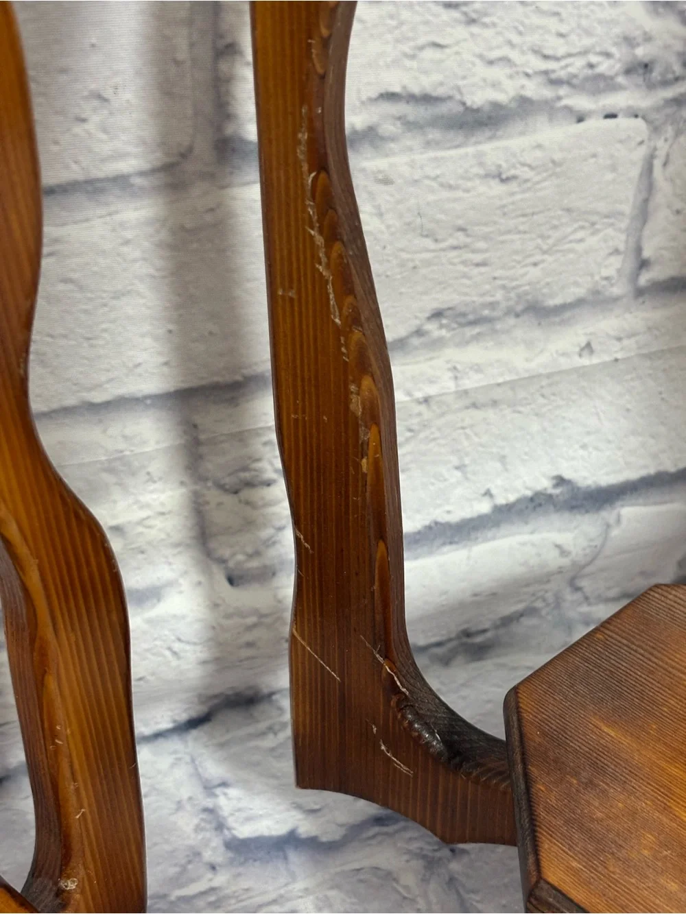 Mid Century Rustic Wooden Patio Candle Plant Lantern Hanging Holders Lot Of 2